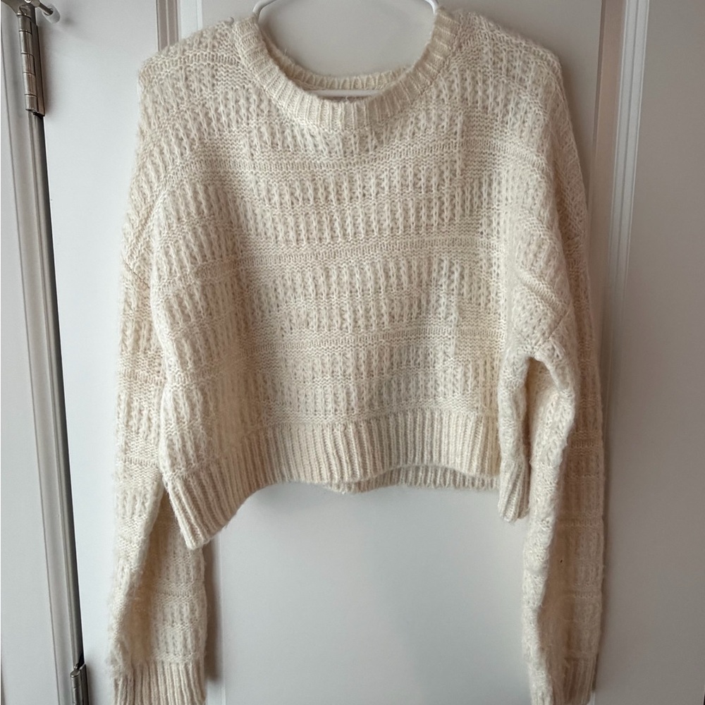 Cotton On Cream Textured Knit Sweater